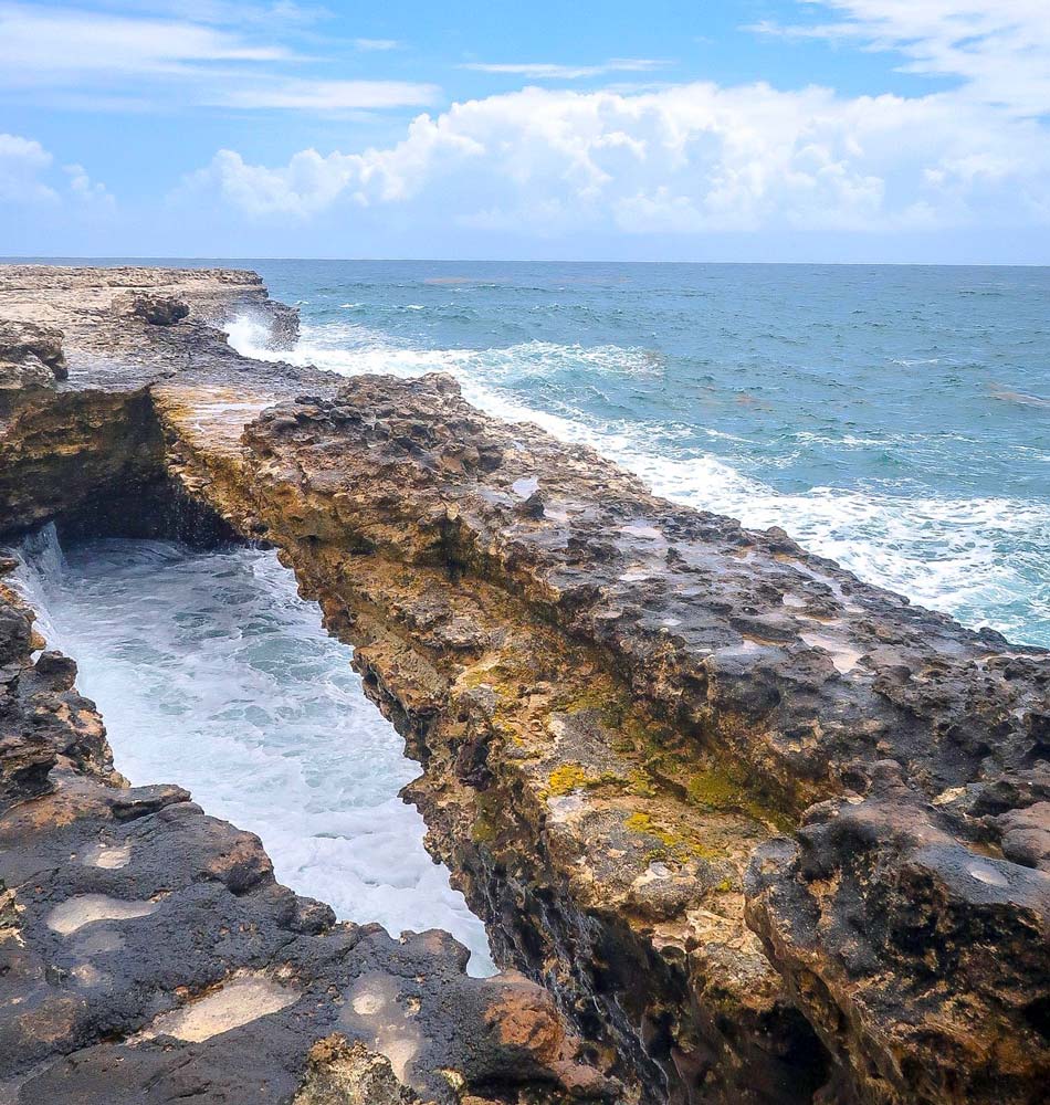 Postcard The Devil's Bridge Natural Rock Formation Sea Erosion Created Antigua 
